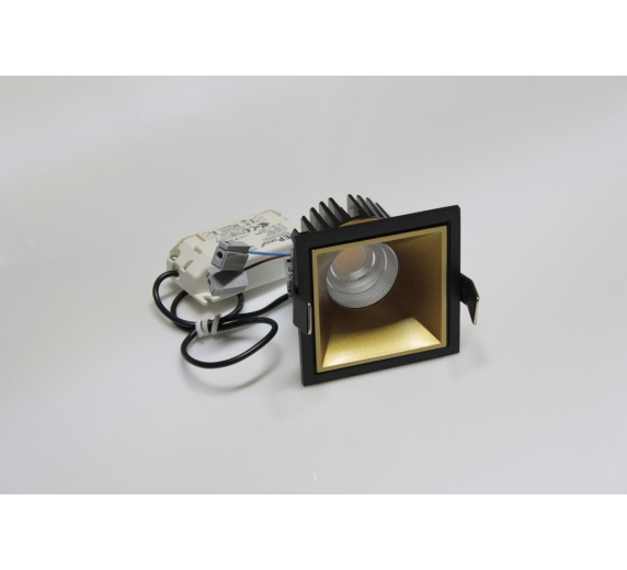 Потолочный врезной светильник SQUARE-IN-01-GL-WW (теплый белый свет, золото корпус)  фото 2