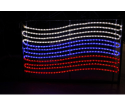 FLESI-LED-FL-FLAG W/B/R-240V- производство flesi (РФ) 102х65см