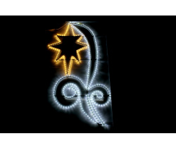 FLESI-LED-KN 001-240V-W/WW (LED 1STAR PATTERN MOTIF) LED STAR PATTERN MOTIF (РФ) 150х82см