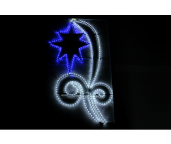 FLESI-LED-KN 001-240V-W/B (LED 1STAR PATTERN MOTIF) LED STAR PATTERN MOTIF (РФ) 150х82см 