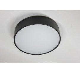 Потолочный накладной светильник ROUND-OUT-04-BL-WW (теплый белый свет, черный корпус) D260