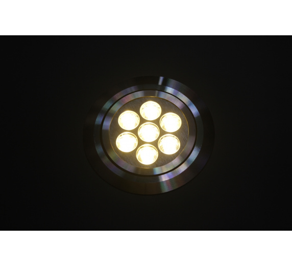 G-TH107-3100K,LEDсвет.встр.повор.круг 7LED CREE/1W фото 3
