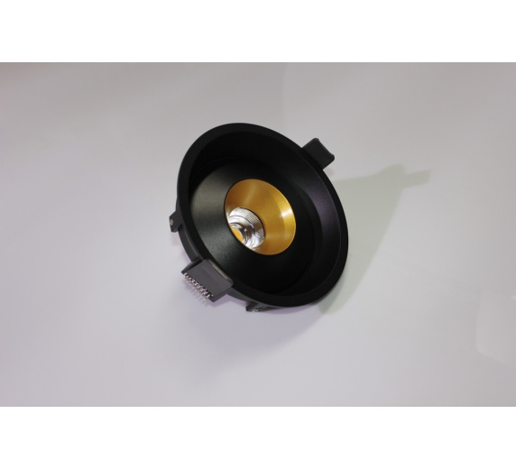 Накладное декоративное кольцо (черное/золото) в светильник серии ROUND-OUT-02/03 and ROUND-IN-03/04 фото 7