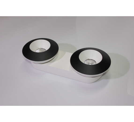 Накладное декоративное кольцо (черное/белое) в светильник серии ROUND-OUT-02/03 and ROUND-IN-03/04 фото 3