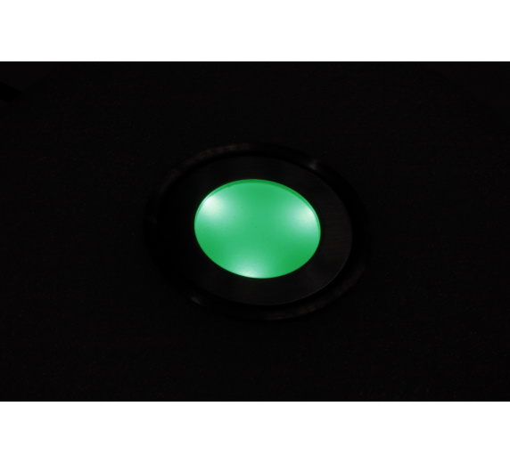 SC-B101B Green LED floor light, круглый, 12V, IP67 фото 1