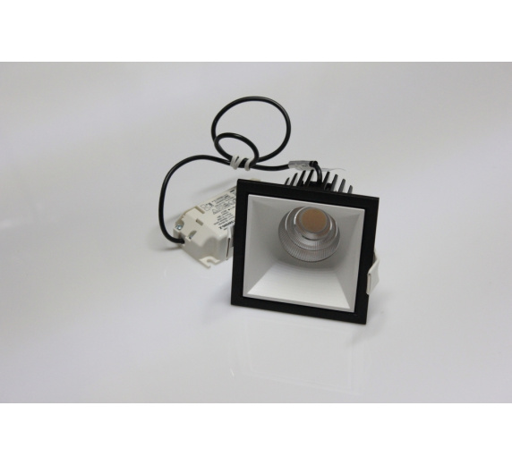 Потолочный врезной светильник SQUARE-IN-01-WH-WW (теплый белый свет, белый корпус)  фото 2