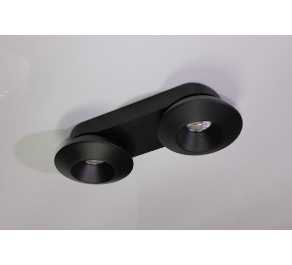 Накладное декоративное кольцо (черное/черное) в светильник серии ROUND-OUT-02/03 and ROUND-IN-03/04 фото 4