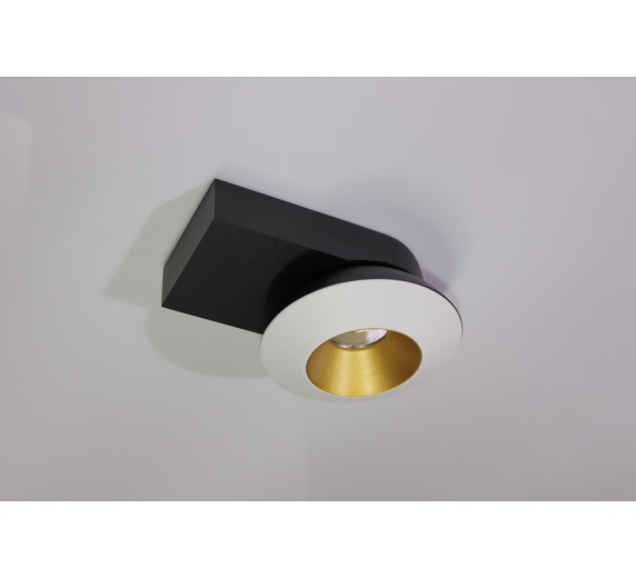 Накладное декоративное кольцо (белое/золото) в светильник серии ROUND-OUT-02/03 and ROUND-IN-03/04 фото 5