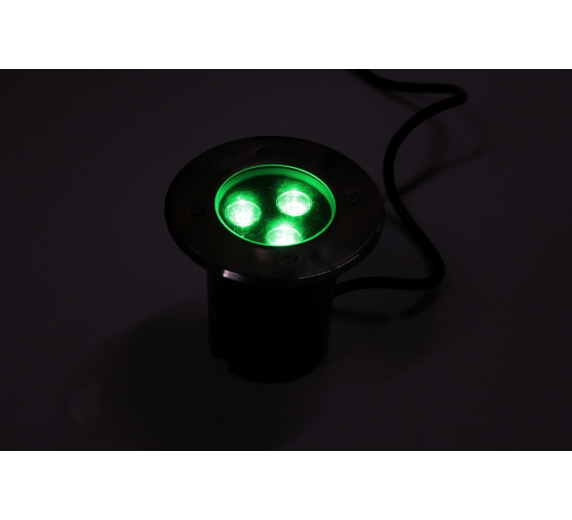 G-MD106-G грунтовой LED-свет зеленый D120, 3W, 12V фото 3
