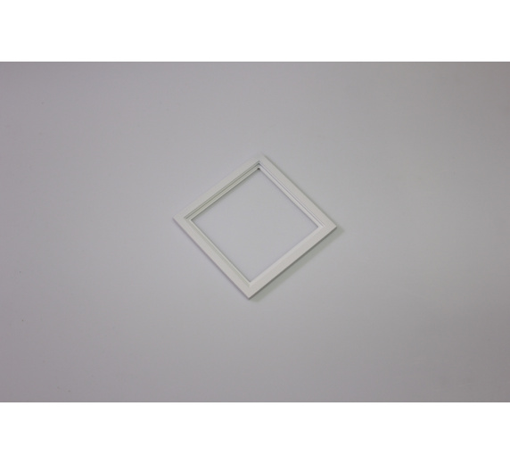 Декоративная одинарная рамка (белая) под светильник серии SQUARE-IN-01 фото 1