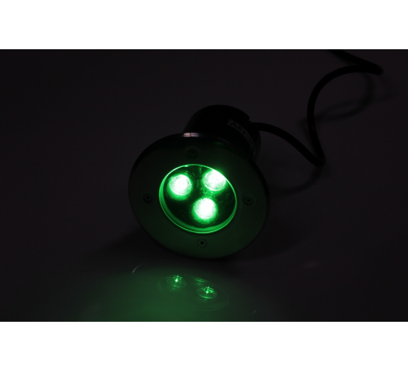 G-MD106-G грунтовой LED-свет зеленый D120, 3W, 12V фото 2