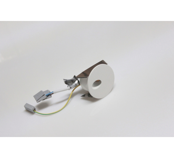 Настенный врезной светильник ROUND-WALL-01-WH-WW (теплый белый свет, белый корпус)  фото 1