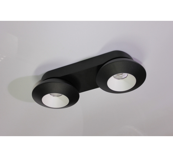 Накладное декоративное кольцо (черное/белое) в светильник серии ROUND-OUT-02/03 and ROUND-IN-03/04 фото 6