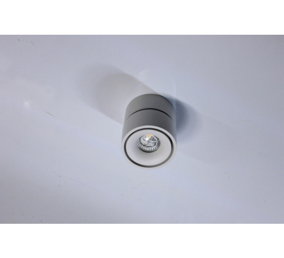 Потолочный накладной светильник ROUND-OUT-01-1-WH-WW (теплый белый свет, белый корпус) фото 1