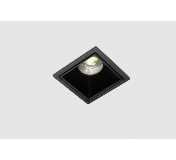Декоративная одинарная рамка (черная) под светильник серии SQUARE-IN-01 фото 4