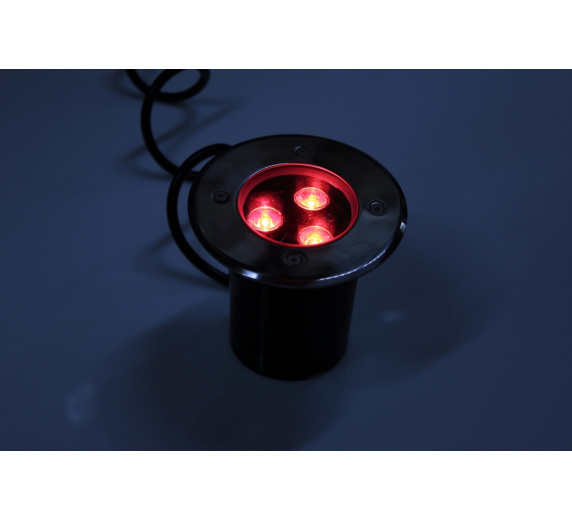 G-MD106-R грунтовой LED-свет красный D120, 3W, 12V фото 2