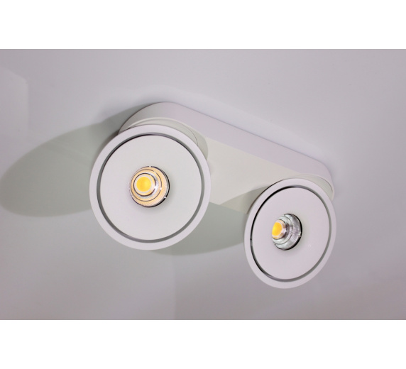 Потолочный накладной светильник ROUND-OUT-03-WH-WW (теплый белый свет, белый корпус)  фото 2