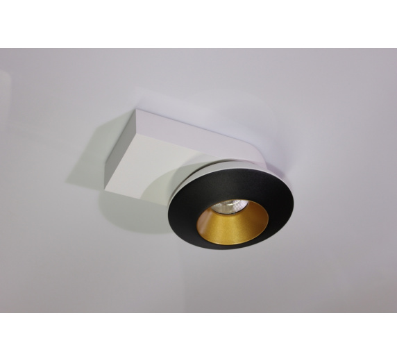 Накладное декоративное кольцо (черное/золото) в светильник серии ROUND-OUT-02/03 and ROUND-IN-03/04 фото 4