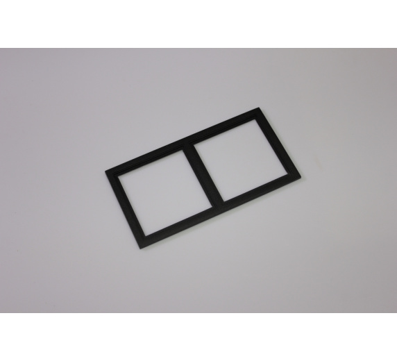 Декоративная двойная рамка (черная) под светильник серии SQUARE-IN-01 фото 1