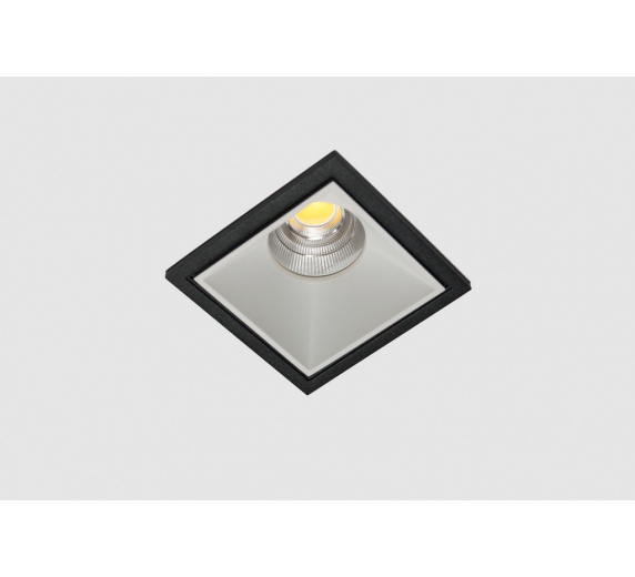 Декоративная одинарная рамка (черная) под светильник серии SQUARE-IN-01 фото 3