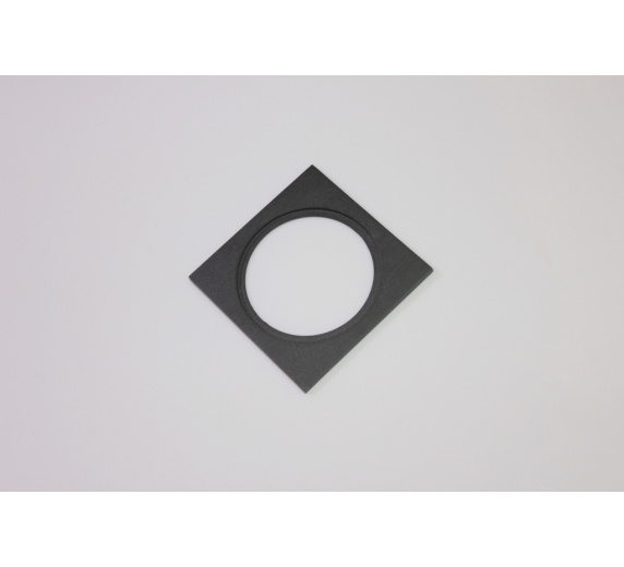 Декоративная одинарная рамка (черная) под светильник серии ROUND-IN-01 фото 1