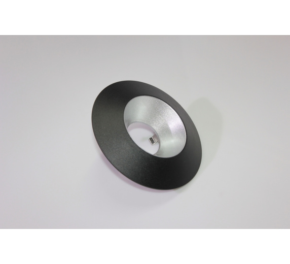 Накладное декоративное кольцо (черное/серебро) в светильник серии ROUND-OUT-02/03 and ROUND-IN-03/04 фото 1